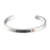 Coumadin adjustable stainless steel medical ID bangle