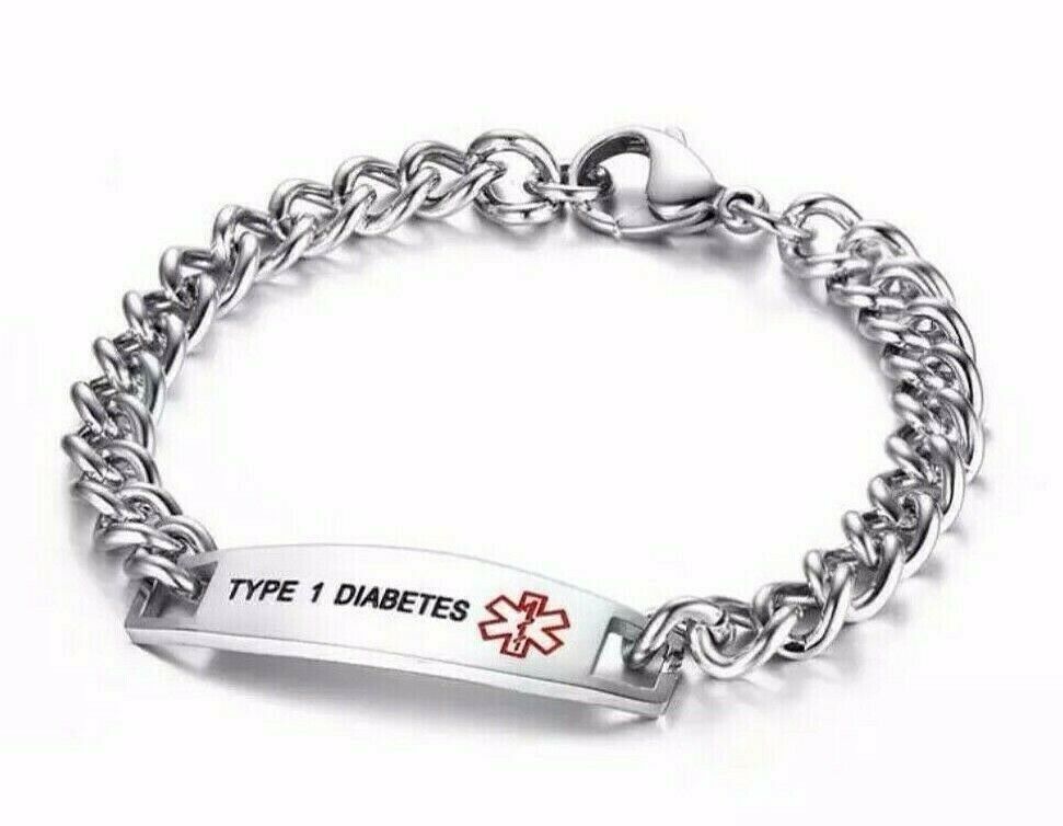 Type 1 store diabetic id bracelets