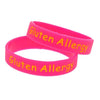 Kids range of Gluten Allergy medical alert wristbands in pink