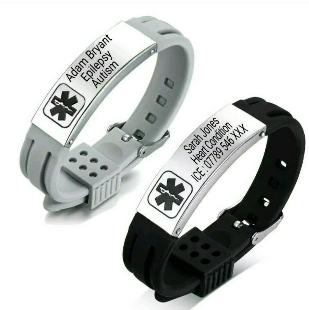 Amazon.com: 3 Bracelet Value Pack | Epilepsy, Medical Alert Bracelets |  Choice of Fun Designs | Adjustable up to 6.5