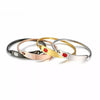 Valencia stainless steel medical alert bangles in black, rose, gold and silver